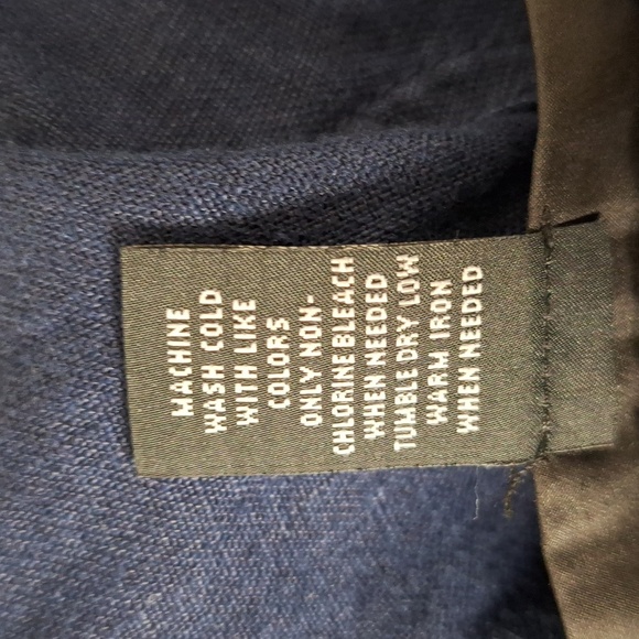 INC International Concepts Navy Blue Lagenlook 100% Linen Utility Cargo Pants 10 - Picture 15 of 15